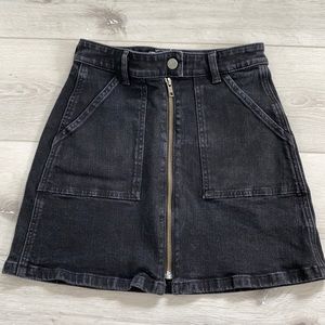 Black Madewell denim skirt